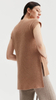 Vanessa Side Slit Wool and Cashmere Vest