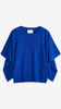 Sapphire Draped-sleeve Cashmere Sweater 