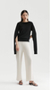 Samorn Slit Sleeves Cashmere Sweater 
