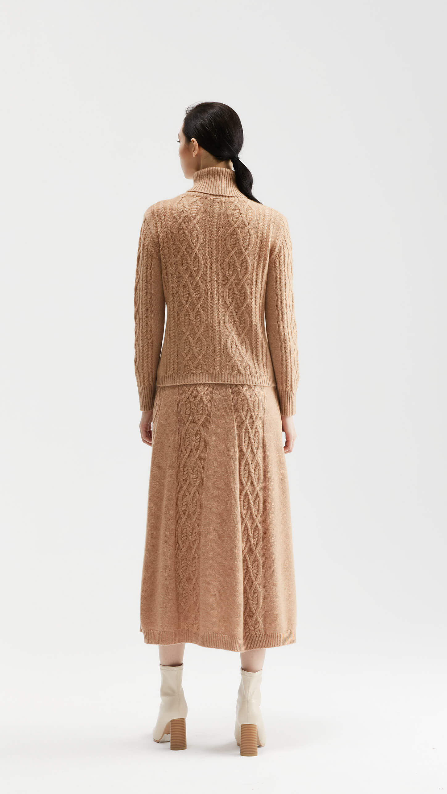 Sassa Cable-knit Turtleneck Sweater