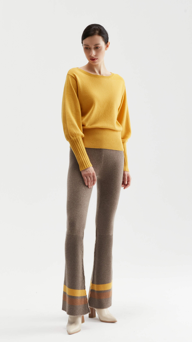 Sandra Bishop-sleeve Cashmere Sweater