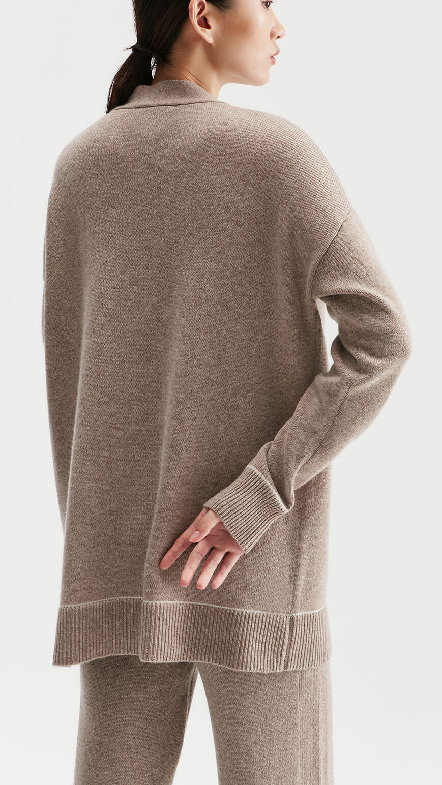 Carmen Classic Oversized Wool And Cashmere Cardigan