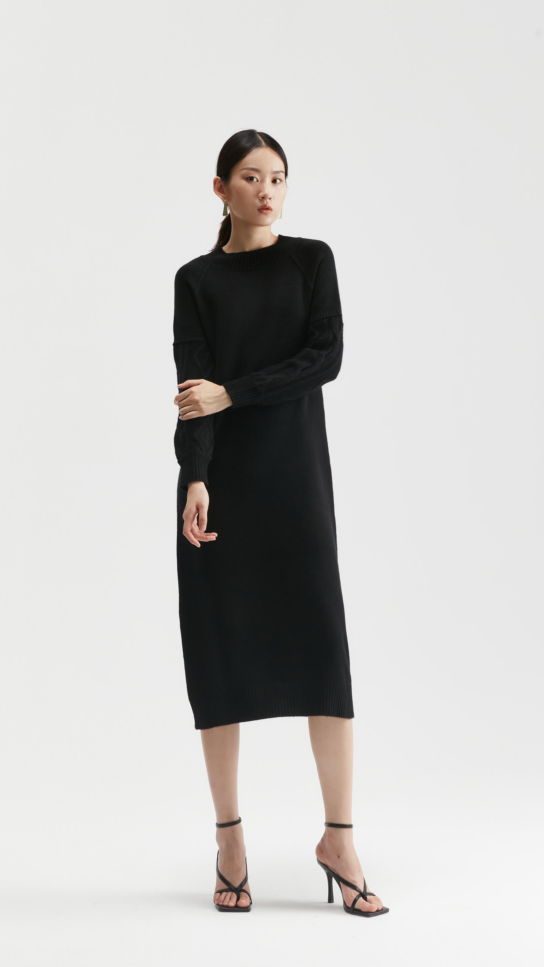 Dahlia Cable-knit Midi Dress