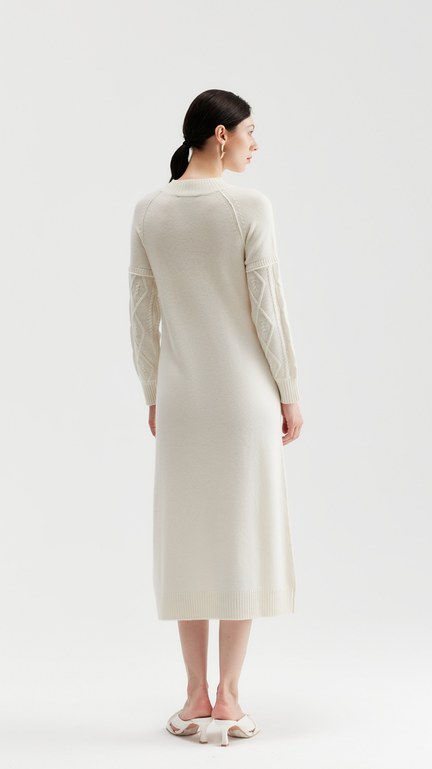 Dahlia Cable-knit Midi Dress