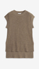 Valentina Side Slit Cashmere Vest
