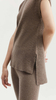 Valentina Side Slit Cashmere Vest