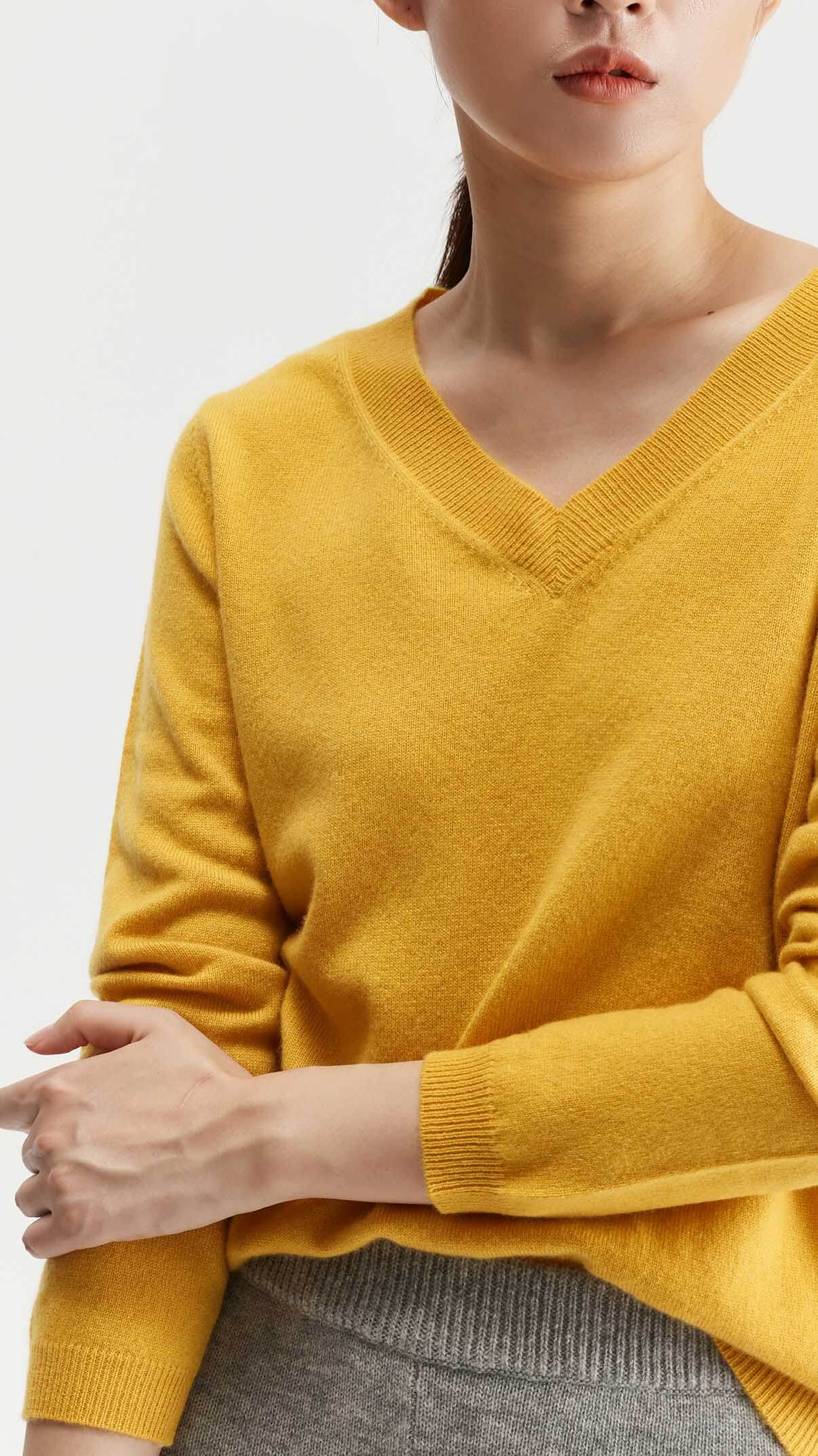 Sammi V Neck Cashmere Sweater