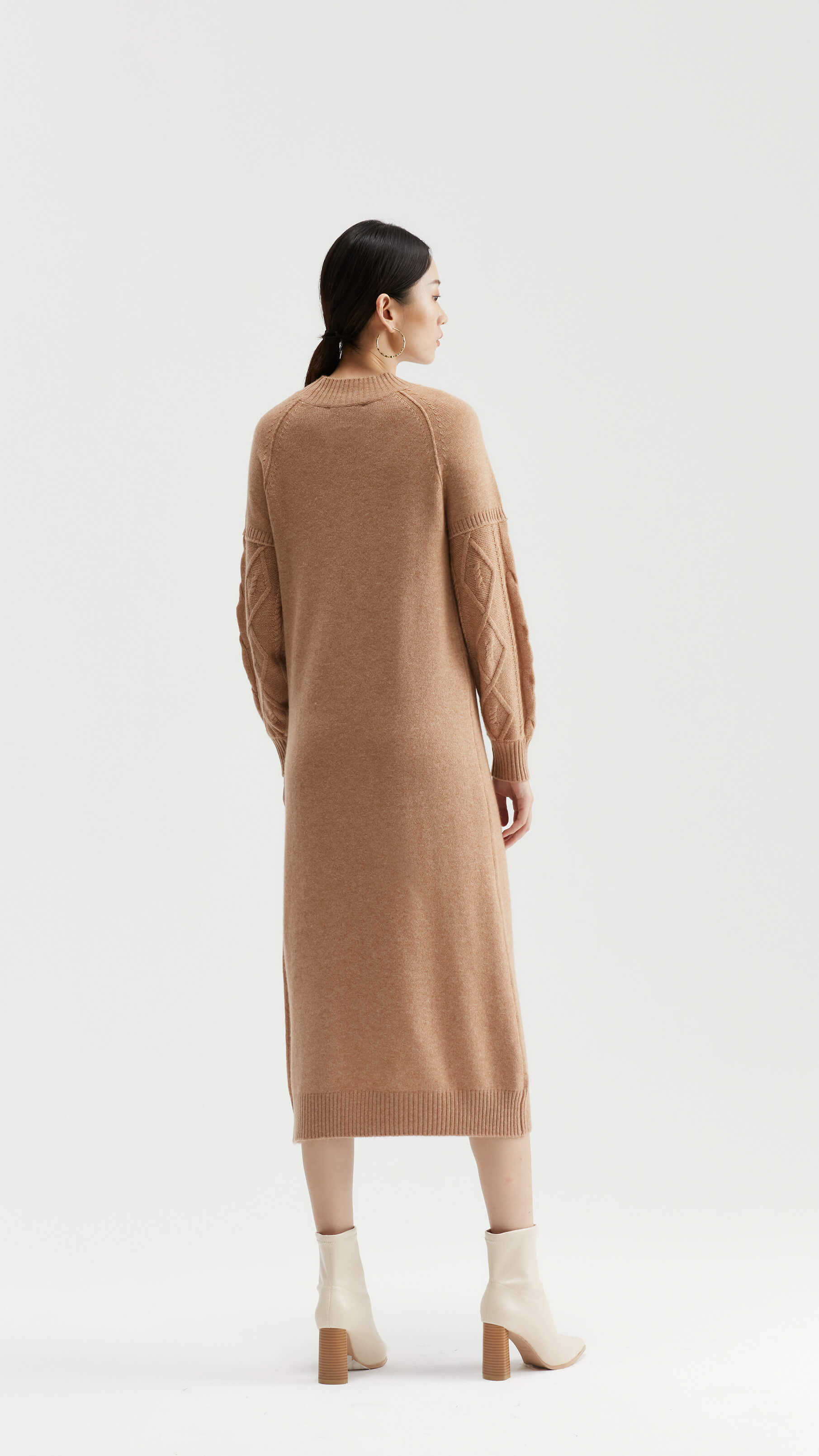 Dahlia Cable-knit Midi Dress