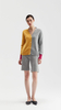 Camelia Colour Block Cashmere V Neck Cardigan