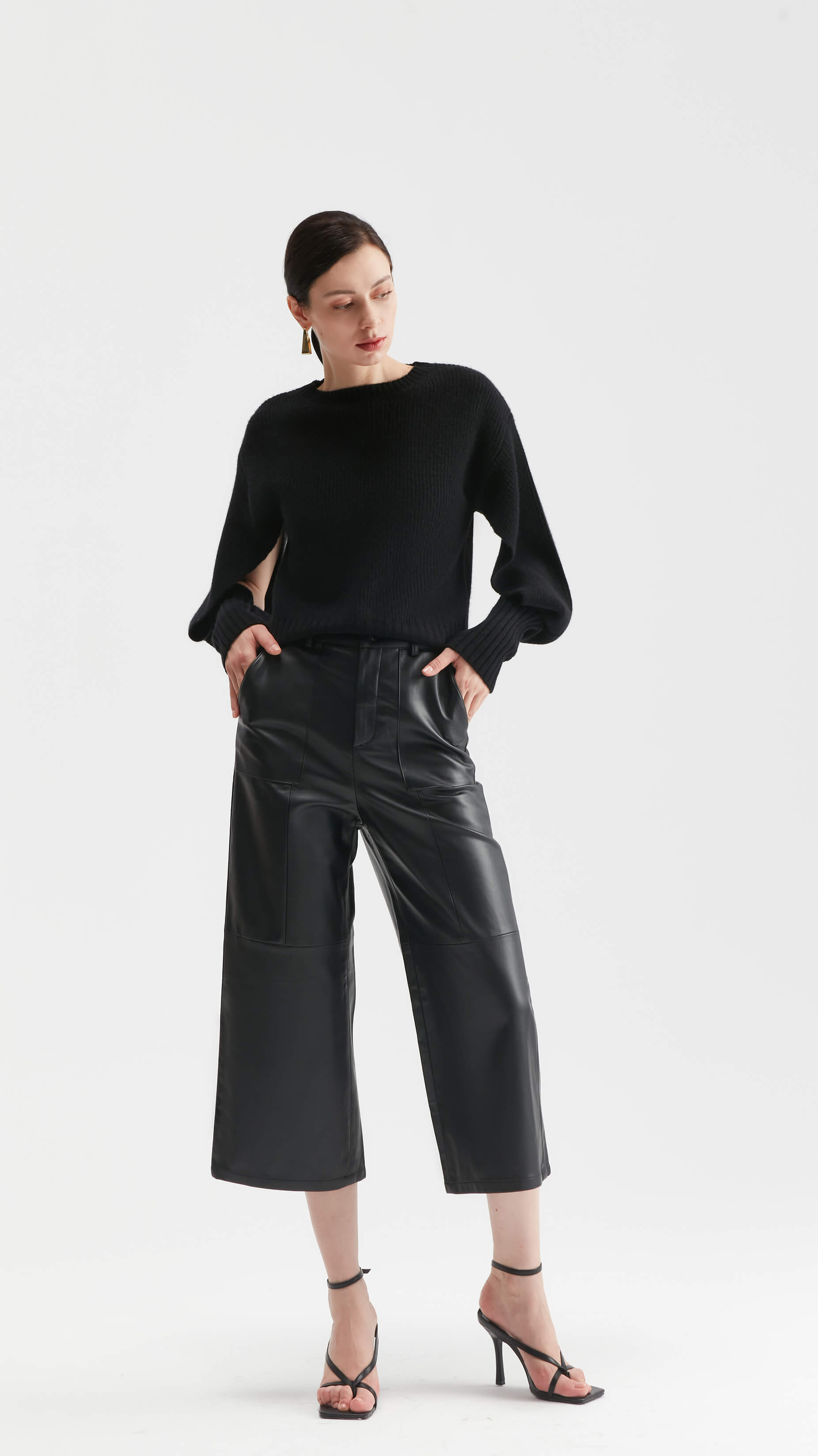 Sally Slit Long Sleeves Sweater