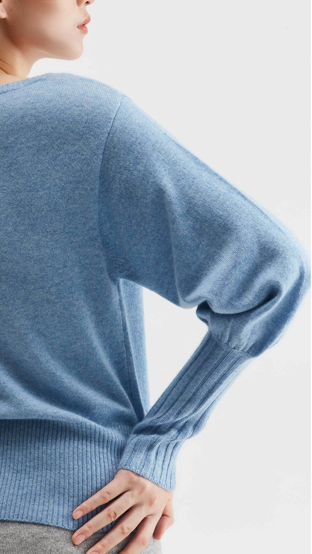 Sandra Bishop-sleeve Cashmere Sweater