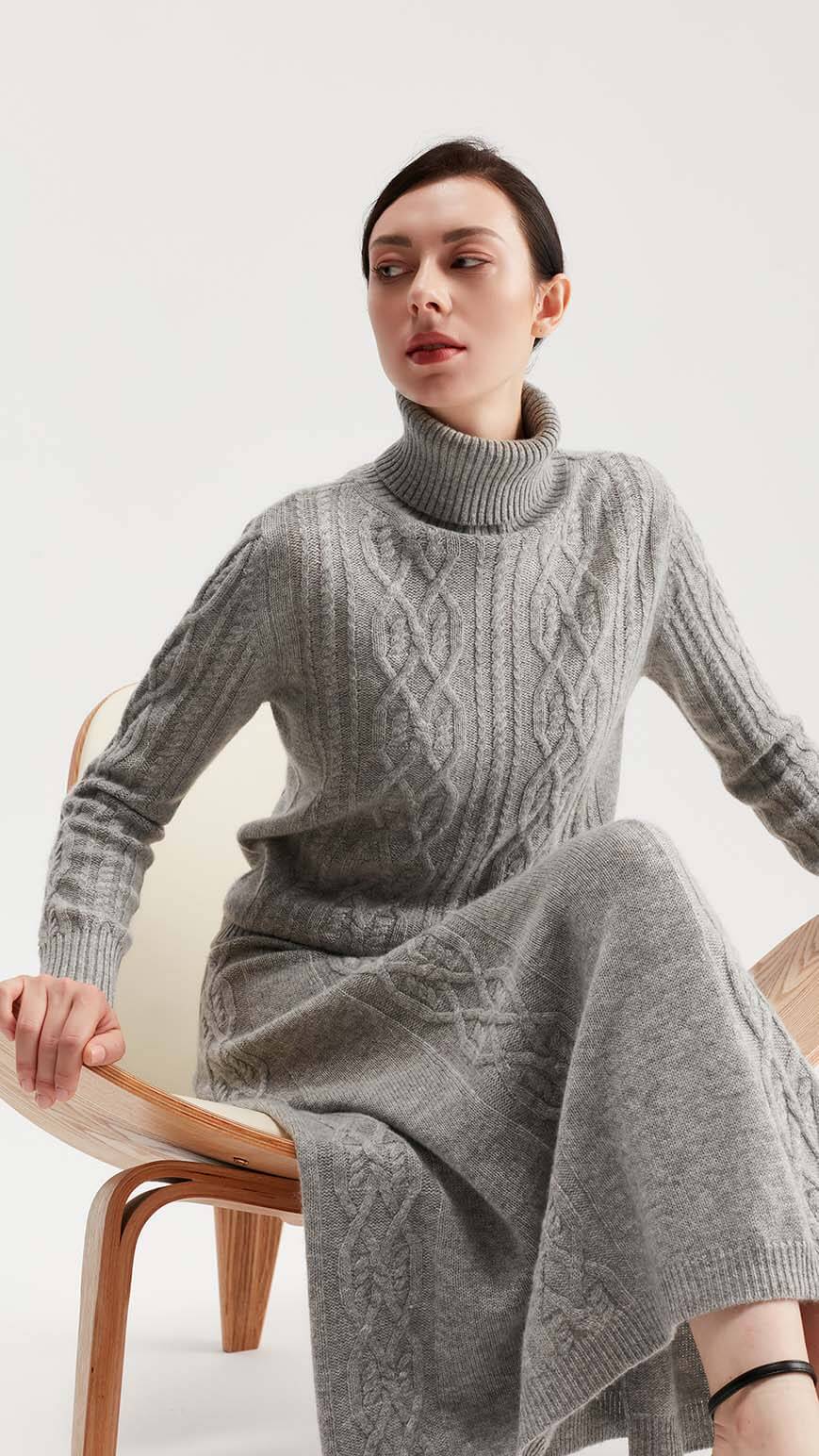 Sassa Cable-knit Turtleneck Sweater