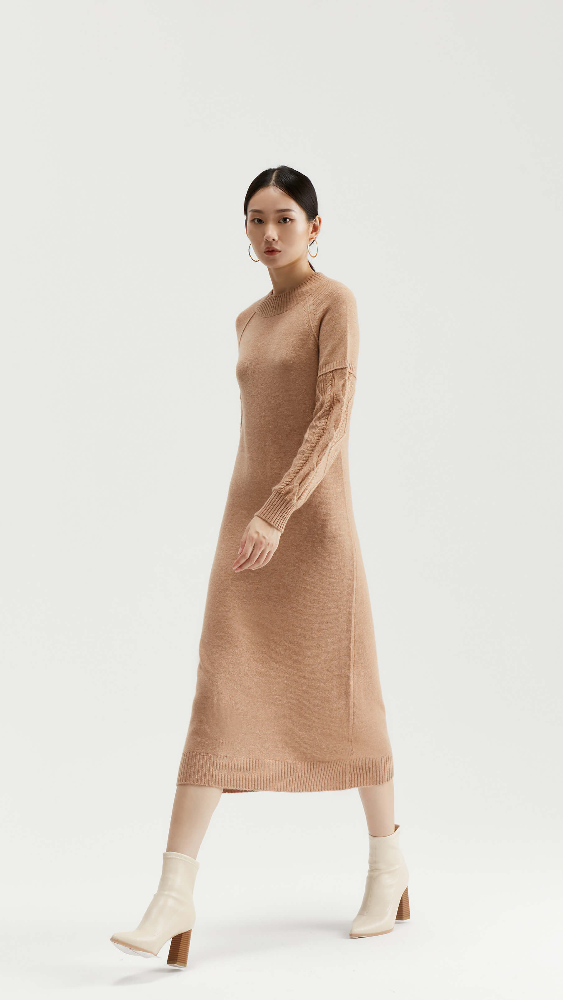 Dahlia Cable-knit Midi Dress