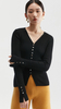 Cara Button Front Wool And Cashmere Cardigan
