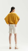 Sapphire Draped-sleeve Cashmere Sweater 