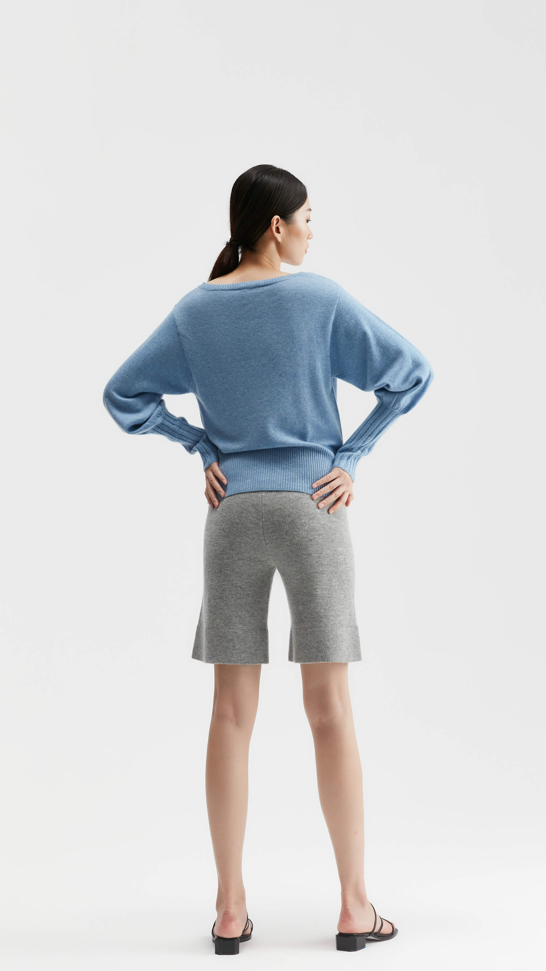 Sandra Bishop-sleeve Cashmere Sweater