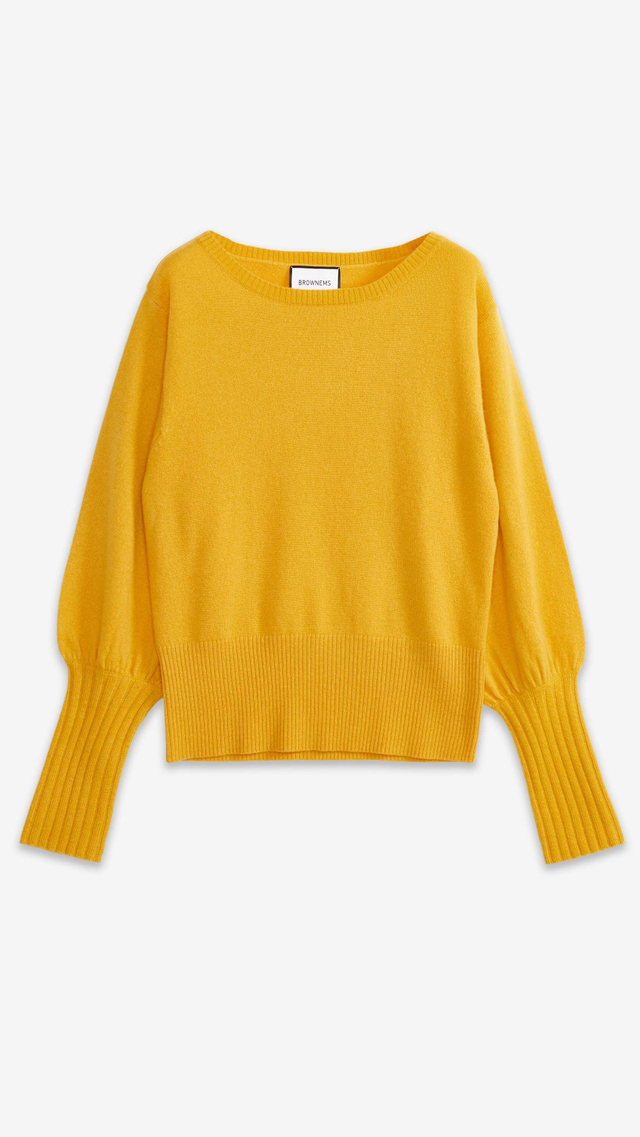 Sandra Bishop-sleeve Cashmere Sweater