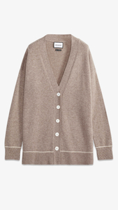 Carmen Classic Oversized Wool And Cashmere Cardigan