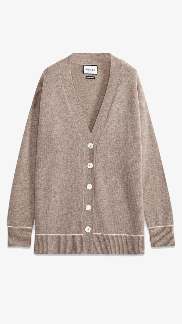 Carmen Classic Oversized Wool And Cashmere Cardigan