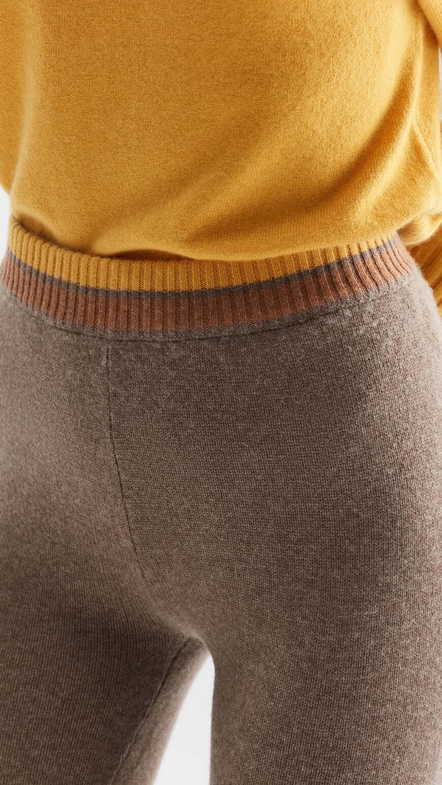 Pandora Flare Knit Cashmere Pants