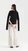 Samorn Slit Sleeves Cashmere Sweater 