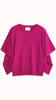 Sapphire Draped-sleeve Cashmere Sweater 