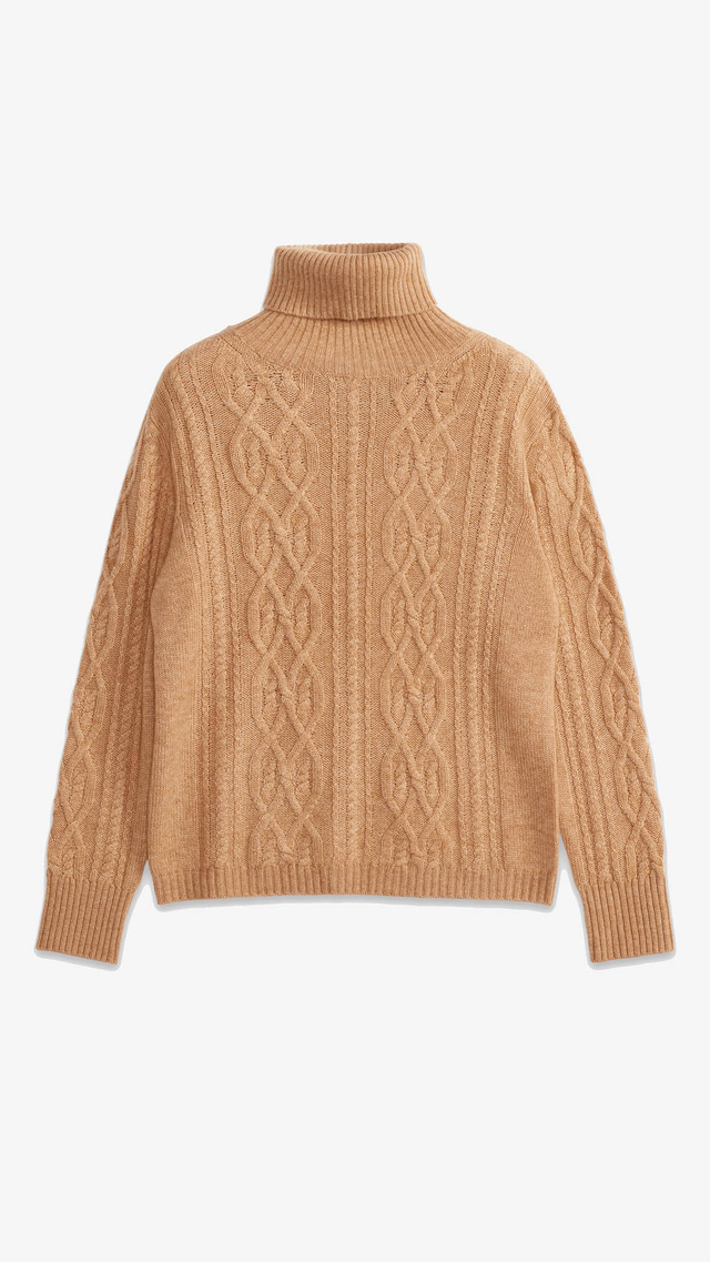 Sassa Cable-knit Turtleneck Sweater