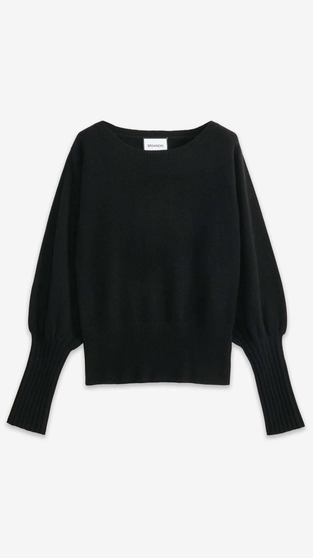 Sandra Bishop-sleeve Cashmere Sweater