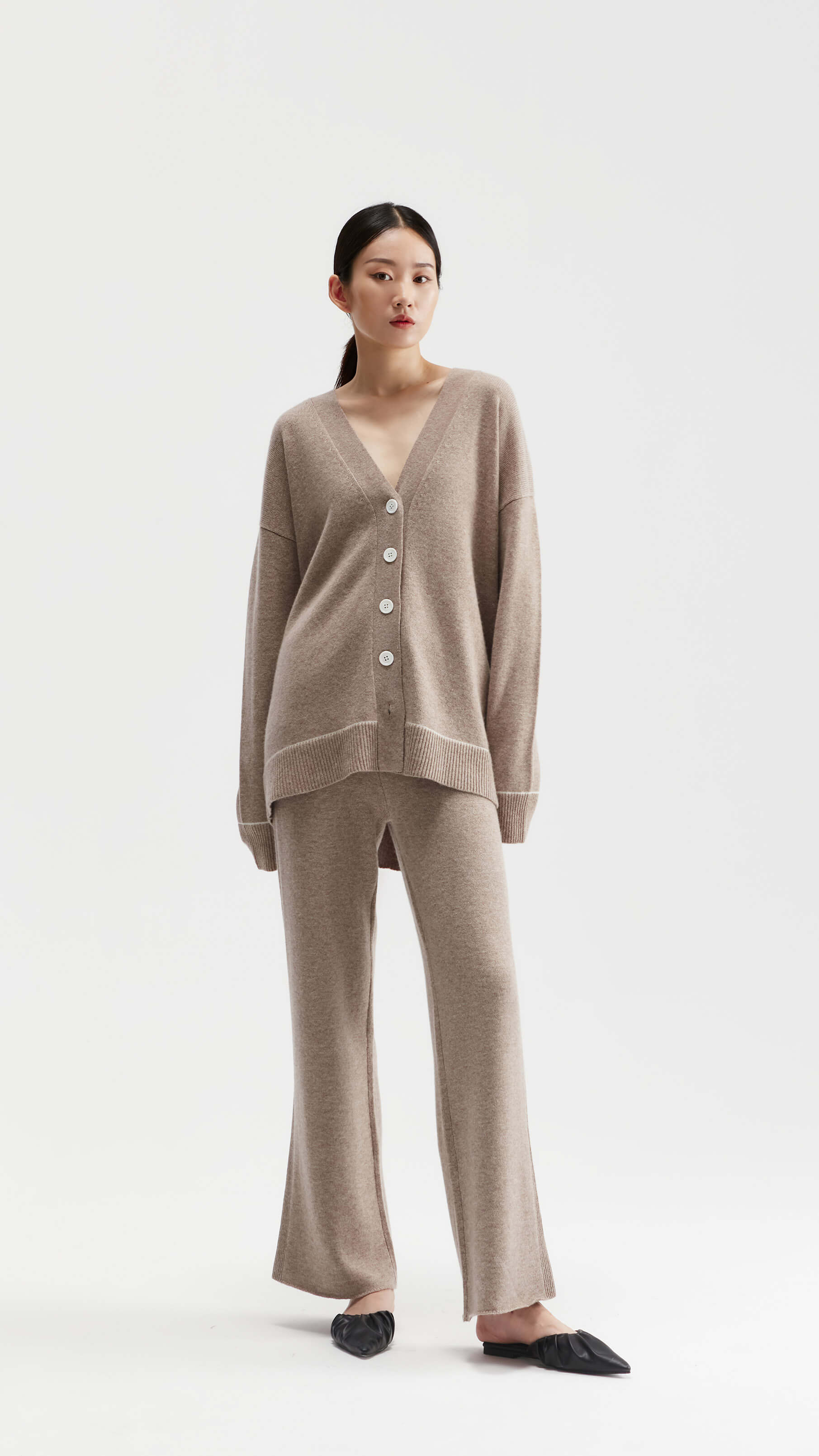 Carmen Classic Oversized Wool And Cashmere Cardigan