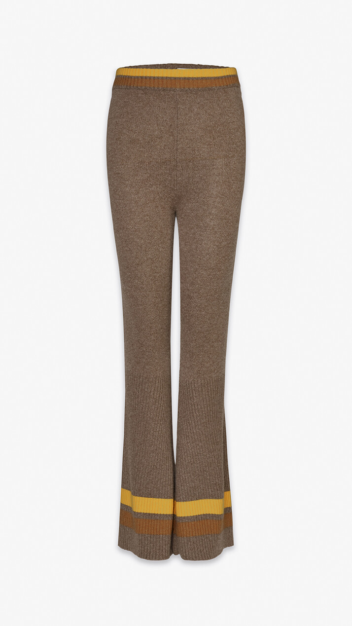 Pandora Flare Knit Cashmere Pants