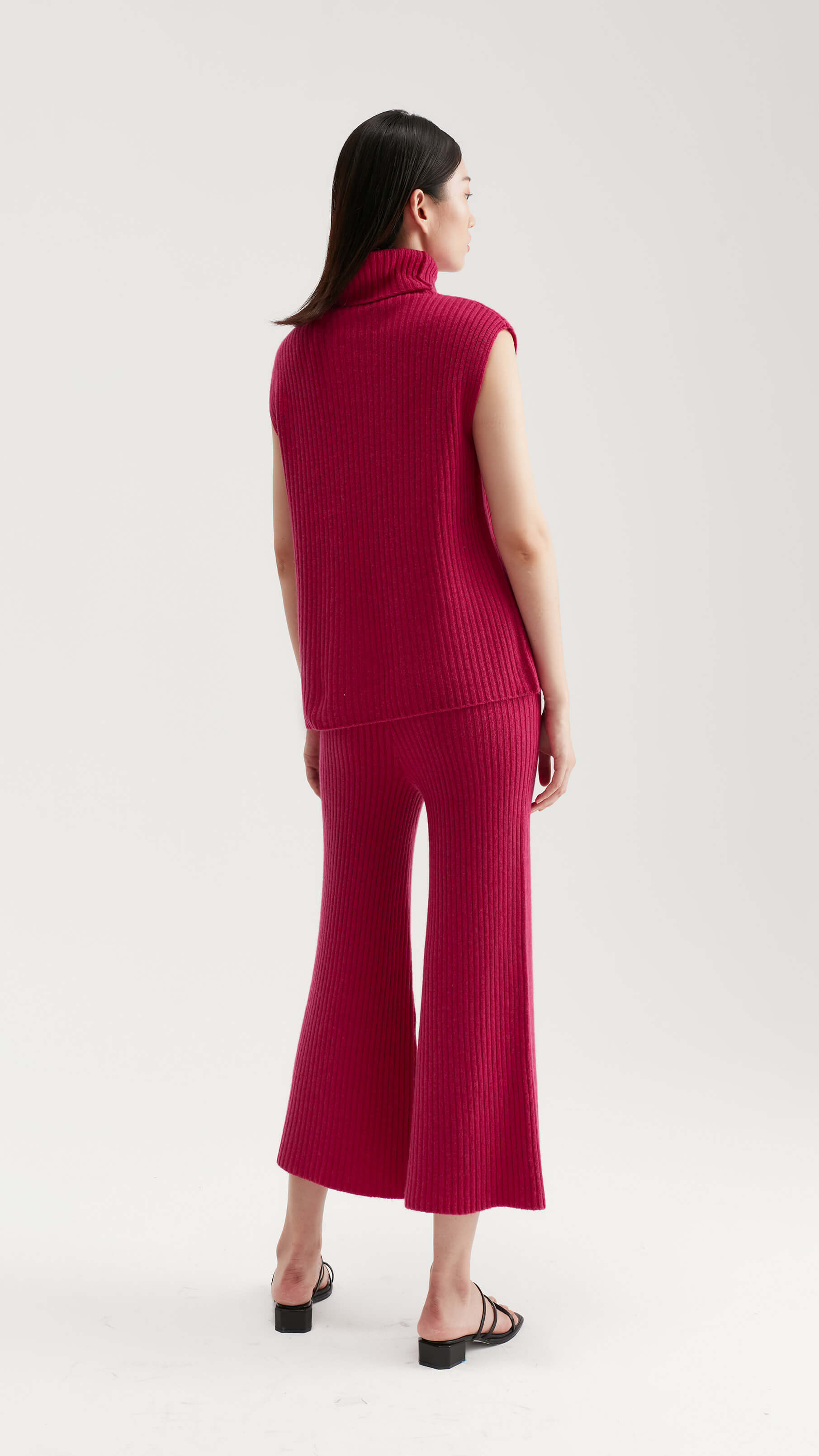 Valerie Turtleneck Wool And Cashmere Vest