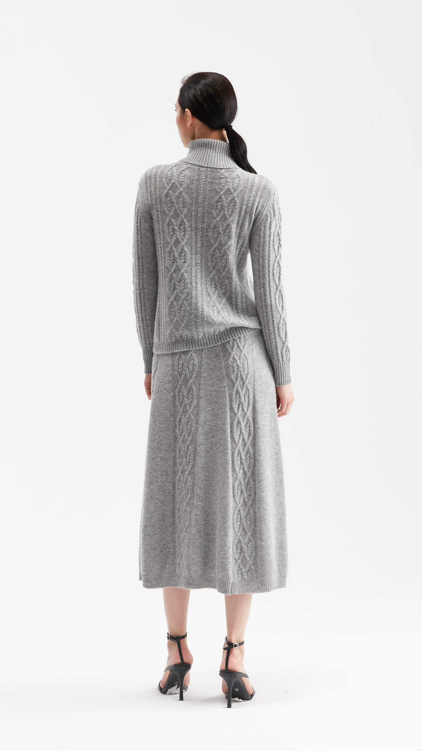 Sassa Cable-knit Turtleneck Sweater