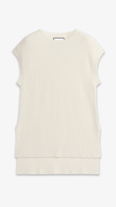 Valentina Side Slit Cashmere Vest
