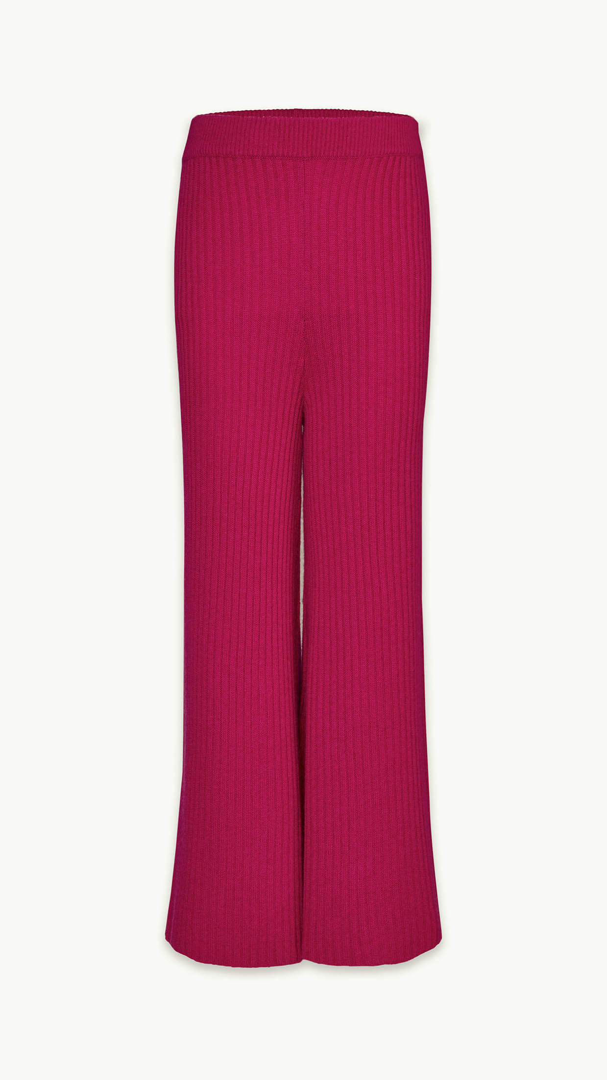 Paige Rib-knit Cropped Flare Pants