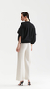 Sapphire Draped-sleeve Cashmere Sweater 