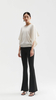 Sapphire Draped-sleeve Cashmere Sweater 