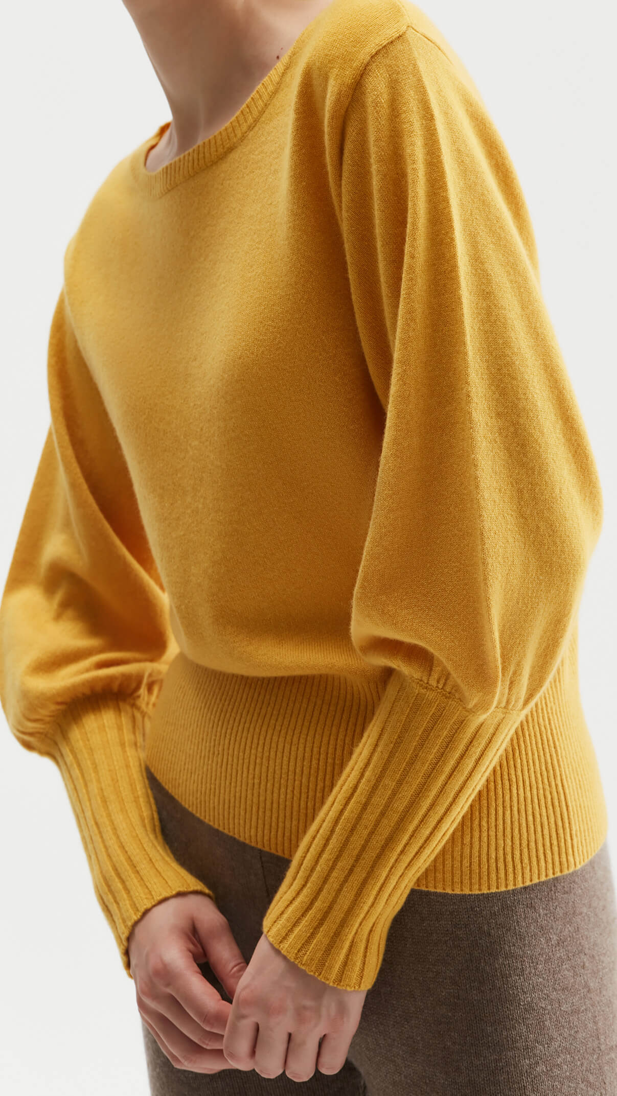 Sandra Bishop-sleeve Cashmere Sweater