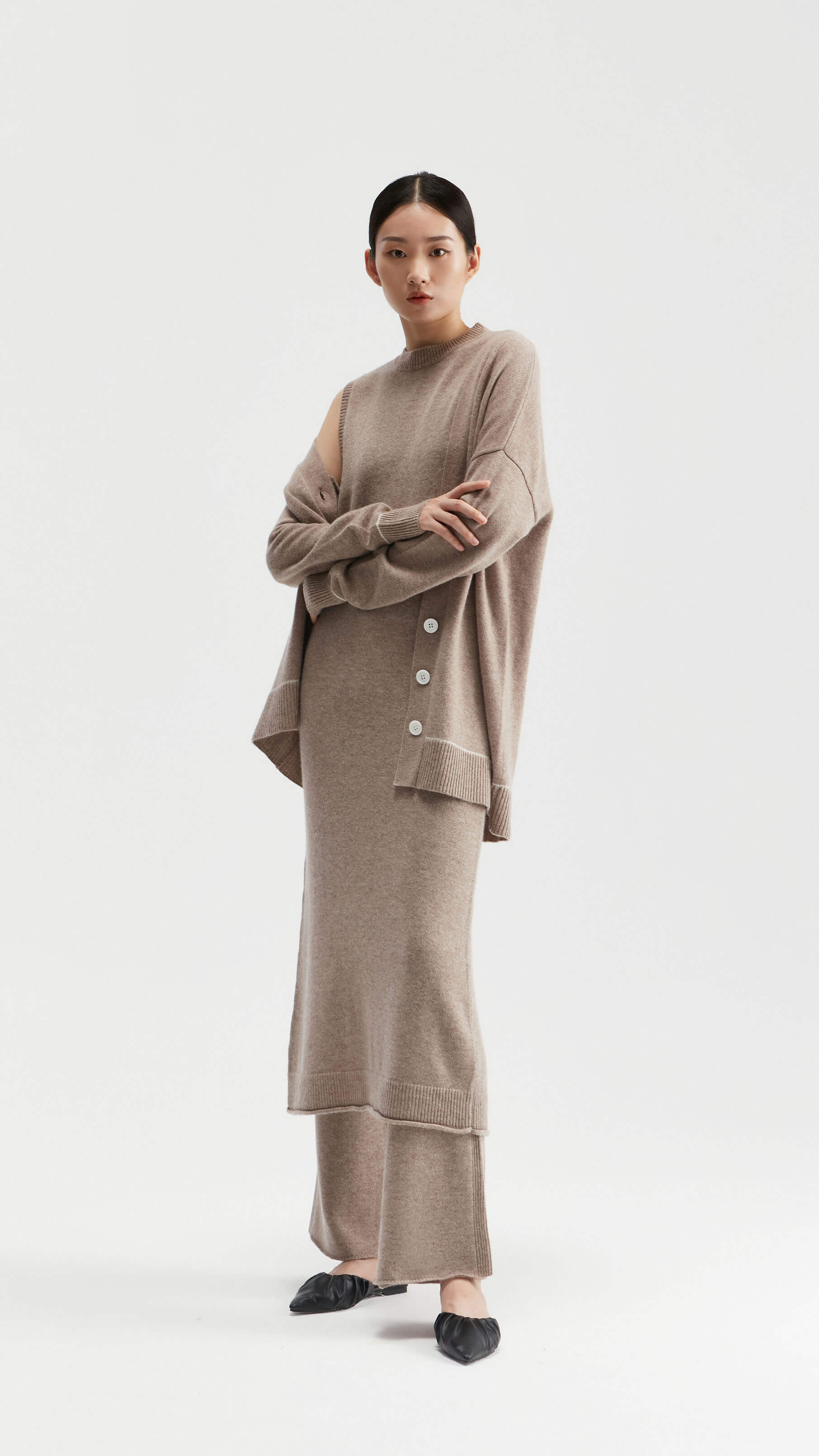 Dakota Belted Tunic Top Midi Dress