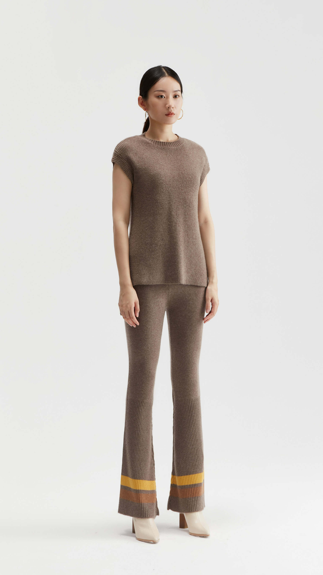 Valentina Side Slit Cashmere Vest