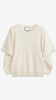 Sapphire Draped-sleeve Cashmere Sweater 