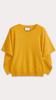 Sapphire Draped-sleeve Cashmere Sweater 