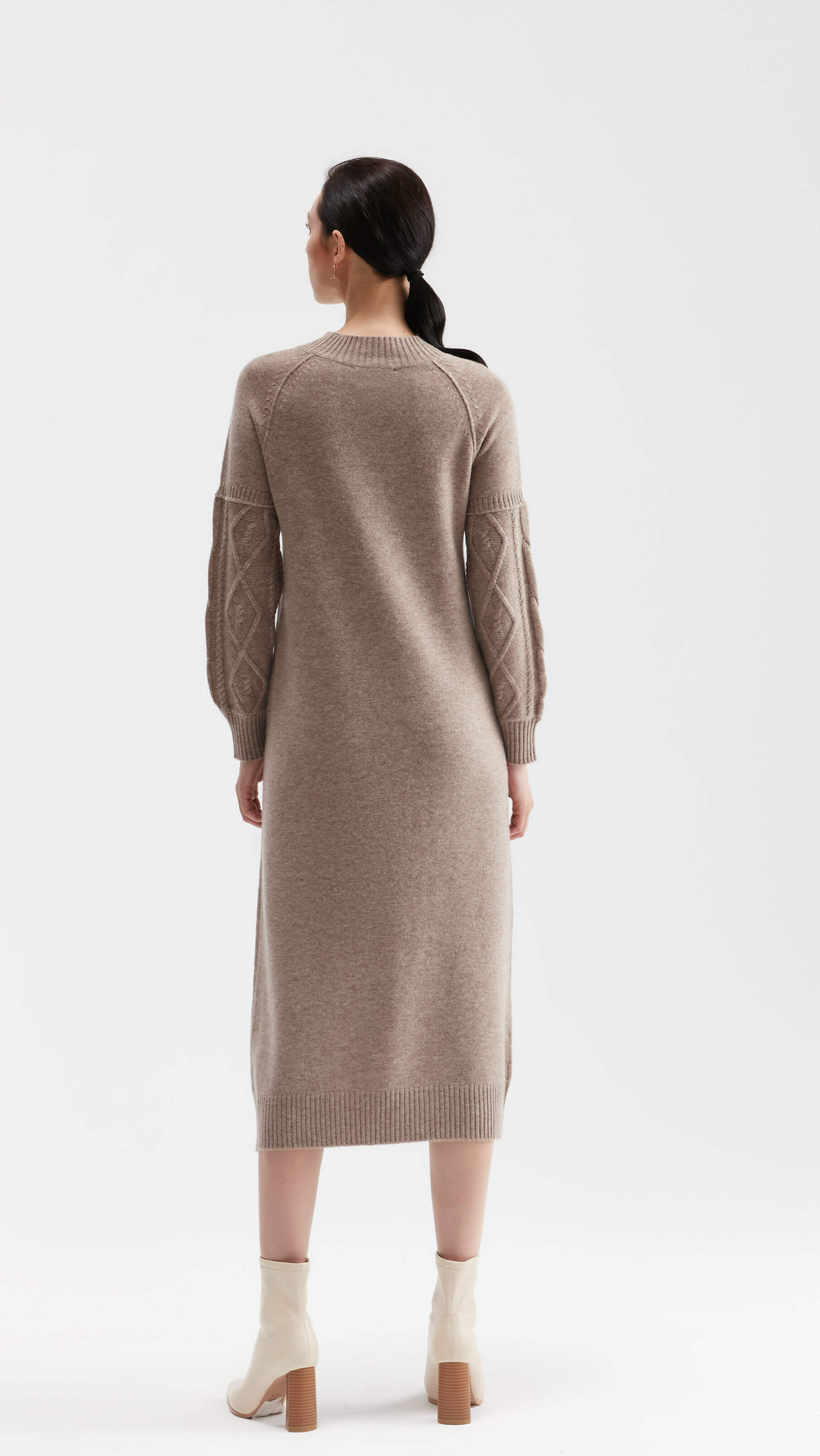 Dahlia Cable-knit Midi Dress